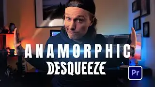 How to DESQUEEZE ANAMORPHIC VIDEO in PREMIERE PRO // 1.33X Anamorphic