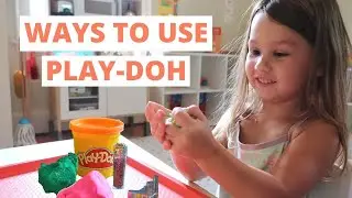 ACTIVITIES WITH PLAYDOUGH FOR PRESCHOOLERS // WAYS TO USE PLAY-DOH