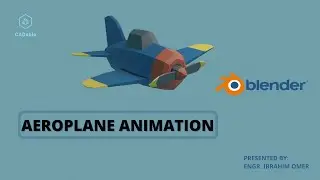 Low Poly Airplane Animation in Blender 2.80 & Render in Eevee