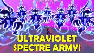 ULTRAVIOLET SPECTRE ARMY! I MADE THE STRONGEST PET in Clicker Simulator (Roblox) RAINBOW SECRET PET!