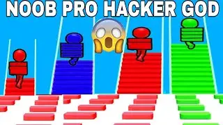 NOOB VS PRO VS HACKER VS GOD   in Bridge Race Big Update