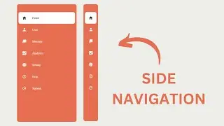 Sidebar Menu Using HTML CSS & JavaScript