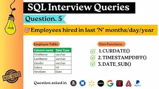 SQL Interview questions & Answers | Part-5