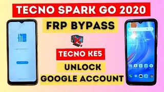 Tecno Spark Go (Ke5) Frp Bypass Without Pc || Tecno Spark Go 2020 Google account Bypass