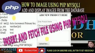 how to insert and fetch images php mysql | file upload and display database php