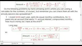 Annuity Problems: Solution Video