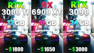 RTX 3090 vs RX 6900 XT vs RTX 3080 Ti Test in 10 Games