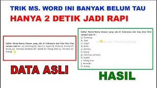 Trik Ms Word ini belum banyak yang tau dan bisa mempercepat pekerjaan