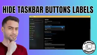 How to Hide Taskbar Buttons Labels on Windows 10