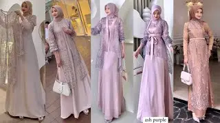 GAMIS OUTER BROKAT | GAMIS POLOS KOMBINASI BROKAT