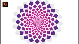 Creating a Spiral Flower using the Distort and Transform effect | Tutorial | Adobe illustrator