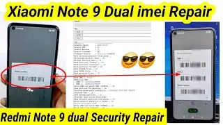 Xiaomi Redmi Note 9 imei Repair by Pandora tool | Redmi Note 9 Dual Security Repair |