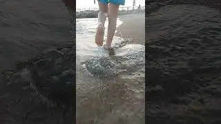 Slow motion walk on the #beach