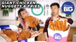 I Made Giant Chicken Nuggets And Fries For A Competitive Eater • Tasty