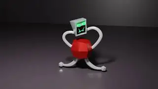 AI Robot Machine Animation created in Blender 3D