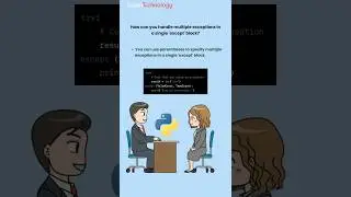 Multiple exceptions in a single except block | Python interview question | 