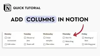 How to Add Columns in Notion (Quick Tutorial)