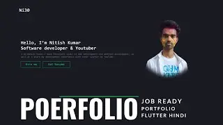 Job Ready Portfolio in flutter | Portfolio in flutter #flutterhero