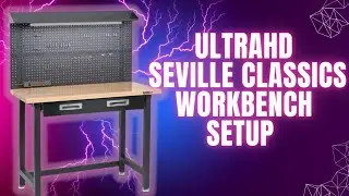 Office Workbench Setup | Seville Classics UltraHD Workbench