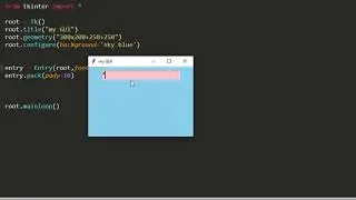 taking user input using entry box // Entry widget in tkinter //  tkinter tutorial in hindi