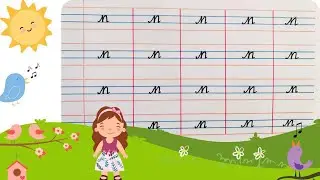 Cursive writing for beginners | learn how to write small cursive letter n |Teaching cursive n 