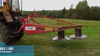 (Сенокос 2019) Польская роторная косилка Виракс 1.65 на Т-25