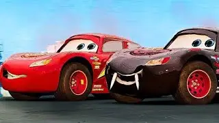 Lightning McQueen in Real Life on Road CAR PIXAR Disney Cars