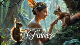 Wood Fairies & Forest Animals | Soothing Harp, Peaceful Relaxing Music with Bird and Nature Sounds