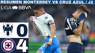 Monterrey 0-4 Cruz Azul - J2 / La Máquina destroza a Rayados