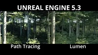 Unreal Engine 5.3 Path Tracing vs Lumen