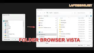 [C#] How to use Folder Browser Vista Style in Winform | laptrinhvb.net