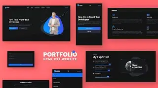 Create a Responsive Personal Portfolio Website using HTML CSS and JavaScript