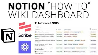 Notion Tutorial: Create a How-To Wiki in Notion (Using Scribe and Loom)