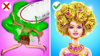 REICH vs. ARM BARBIE-PUPPEN SCHÖNHEITSVERWANDLUNG || Unglaubliche Hacks von 123 GO!