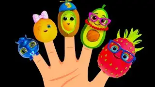 Fruit Finger Family | Funky Fruits - Baby Sensory | Fun Animation with Music! - Dance Video