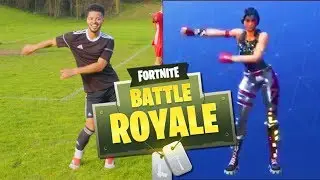 AMAZING FORTNITE CELEBRATIONS IN FOOTBALL (Fortnite Battle Royale)