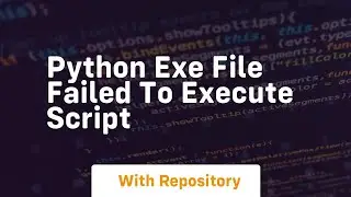 python exe file failed to execute script