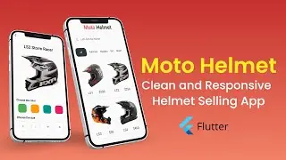 Motorcycle Helmets Online Store - Mobile App UI Using Flutter