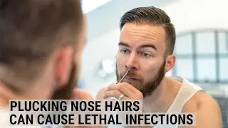 Plucking nose hairs can cause lethal infections