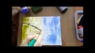 Encaustic Painting Lavender Art In Wax