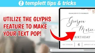 Glyphs Feature How-To | Templett Tips & Tricks |