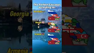 Caucasus according to Everyone|🇦🇿🇬🇪🇦🇲🇷🇺🇹🇷🇮🇷.  