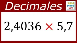 MULTIPLICACIÓN DE NÚMEROS DECIMALES