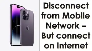 How to Disconnect from Mobile Network but Browse Internet? | Turn on Flight Mode with Wi-Fi.