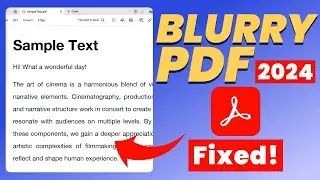 How to Fix Blurry Text in PDF | Fix Blurry PDF (2024 Quick Tutorial)