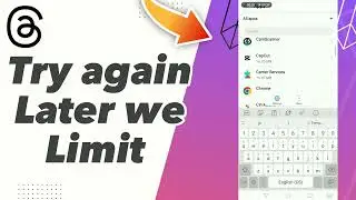 How to Fix threads Try again Later we Limit