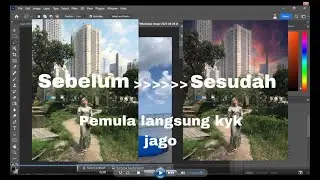 tutorial cara edit warna langit dengan cepat  di photoshop