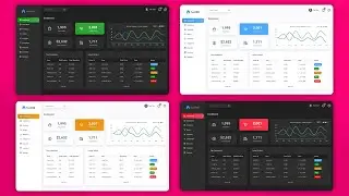 Build React Admin Dashboard with Multiple Themes | React Admin Panel CSS | ReactJS