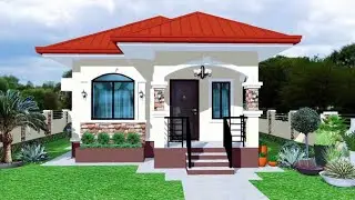 SMALL BUNGALOW HOUSE DESIGN IDEA | 2 BEDROOM | 6M X 9M | 48.9 SQM | SIMPLE HOUSE DESIGN | BAHAY