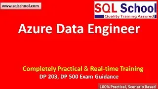 Azure Data Engineer Training from SQL School |  Best Trainers for Azure Data Engineer